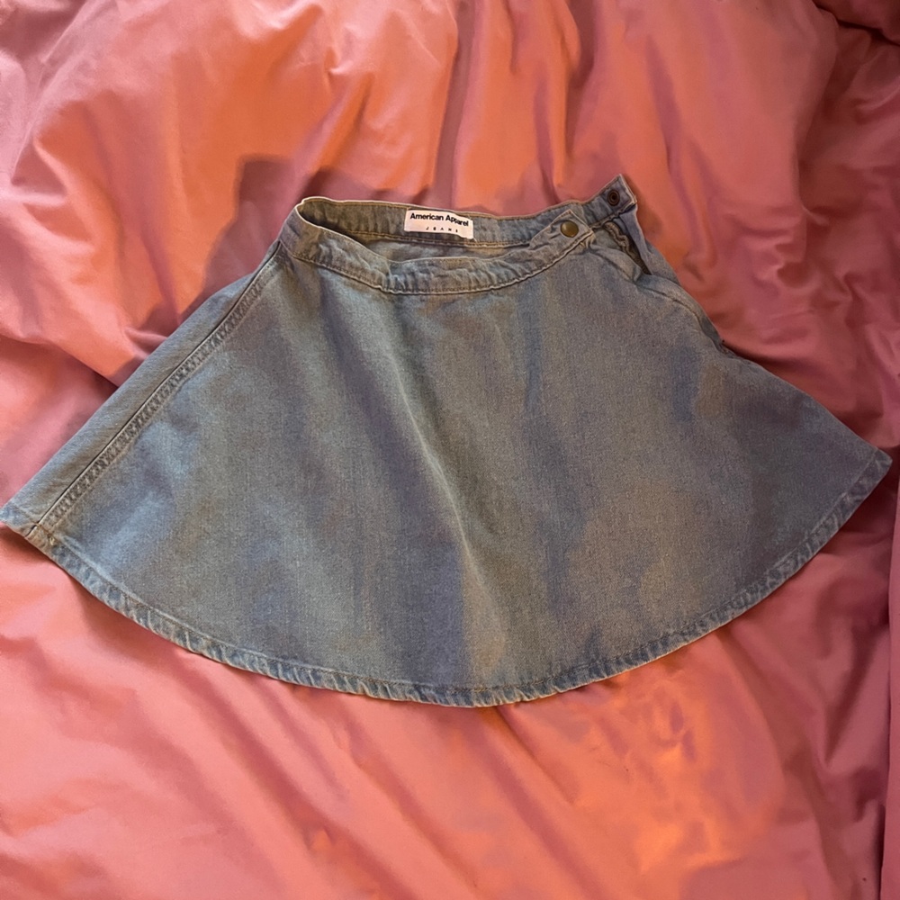 American apparel denim circle skirt